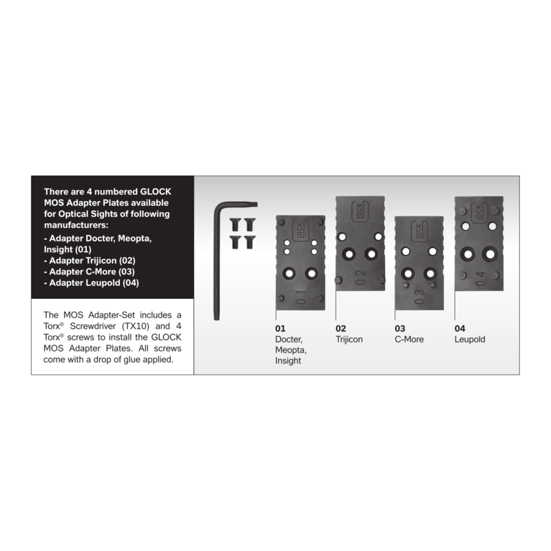 Glock MOS Adapter set 01