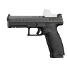 CZ:s nya striker fire pistol med polymerstomme. F står för Full-size