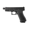 tjänstepristol 9mm pistol med optikfäste, gängad pipa och säkert grepp