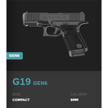Glock 19 Gen6 – Kompakt 9×19 OR