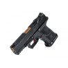 Zev Technologies OZ9C Pistol, Compact Black Slide, Bronze Barrel