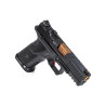Zev Technologies OZ9C Pistol, Compact Black Slide, Bronze Barrel
