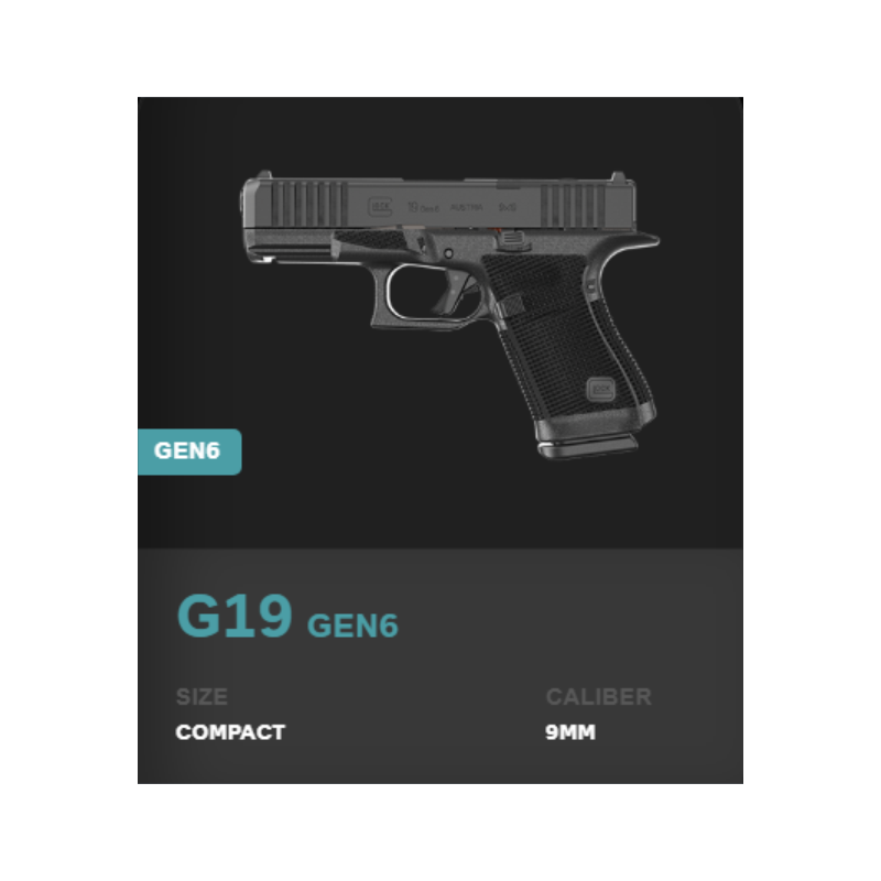 Glock 19 Gen6 – Kompakt 9×19 OR