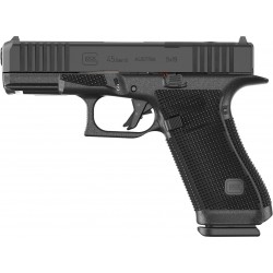 Glock 45 Gen6 crossover‑pistol i 9×19 med fullsize‑mantel och compact‑stomme.